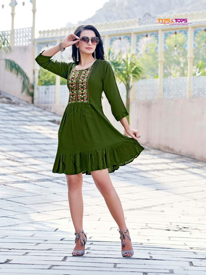 Tip Tops Yami 3 Tunic Style Fancy Wear Wholesale Designer Kurtis